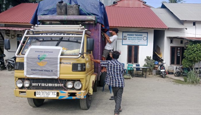 Bantuan Logistik Kebencanaan dari Kemensos RI Tiba di Mamuju Tengah