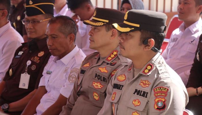 Kapolres Mateng Hadiri Pemusnahan Barang Bukti di Kejaksaan Negeri Mamuju
