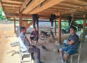 Bhabinkamtibmas Desa Tasokko Aktif Sambang dan Monitoring Wilayah Binaan