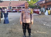Sentuhan Kasih di Hari Pertama Sekolah, Personel Polres Mateng Kompak Antar Anak ke Sekolah