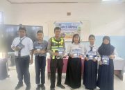 Tanamkan Budaya Tertib Berlalu Lintas Sejak Dini, Satlantas Polres Mateng Edukasi Pelajar SMPN 5 Tobadak