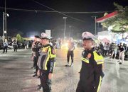 Polres Mateng Siaga Penuh Amankan Nonton Bareng di Tugu Benteng Kayu Mangiwang
