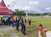 Pastikan Berjalan Aman, Sat Samapta Polres Mamuju Tengah Kawal Turnamen Sepak Bola Tabolang 