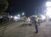 Lampu Biru Polri Menyala, Satlantas Mamuju Tengah Jaga Malam Tetap Aman