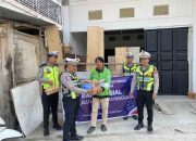 Jelang HUT Lalu Lintas Ke-71, Satlantas Mamuju Tengah Berbagi Dan Menyapa Warga