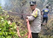 Bhabinkamtibmas Amankan Pemilik Lahan dan Korek Pemicu Kebakaran Api Lahap Kebun Sawit di Tasokko