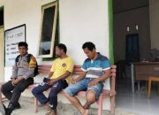 Bhabinkamtibmas Sambangi Warga Pangalloang, Imbau Waspada Karhutla dan Ancaman Buaya